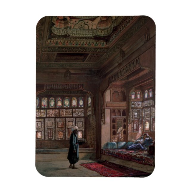 The Harem of Sheikh Sadat, Cairo, 1870 Magnet (Vertikal)