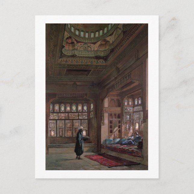 The Harem of Sheikh Sadat, Cairo, 1870 Postkarte (Vorderseite)