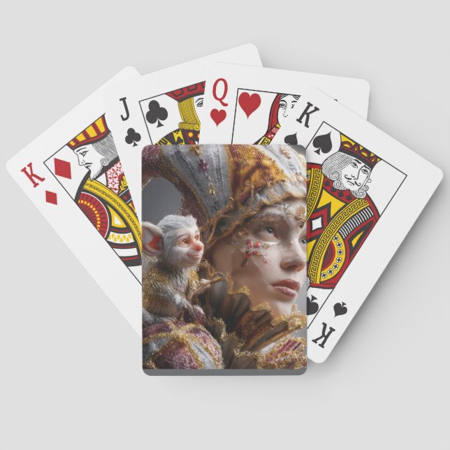 The Harlequin Monkey with Magic Wings Spielkarten (Rückseite)