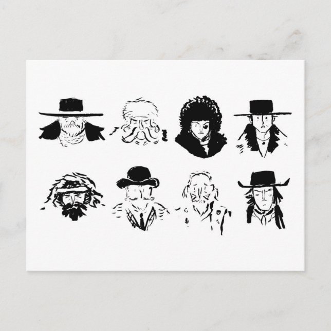 "The Hateful 8" Postkarte (Vorderseite)