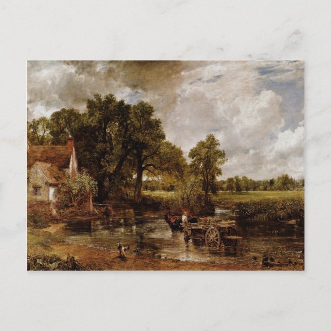 The Hay Wain by Constable John (Beste Qualität) Postkarte (Vorderseite)