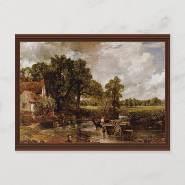 The Hay Wain by Constable John (Beste Qualität) Postkarte (Vorderseite)