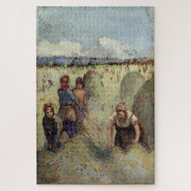 The Haymaking, 1895 - Camille Pissarro (Vertikal)