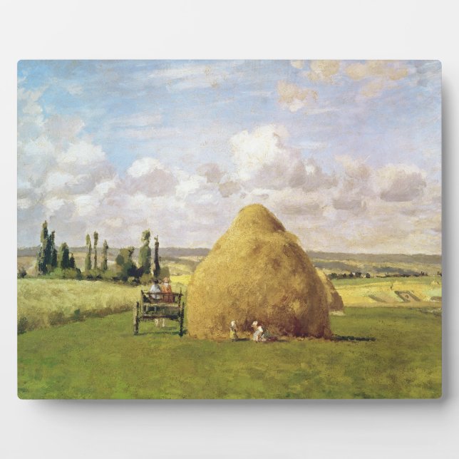 The haystack, Pontoise, 1873 Fotoplatte (Vorderseite)