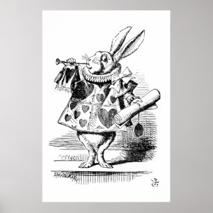 The Hearld - Kaninchen, Alice's AdveWonderland 186 Poster