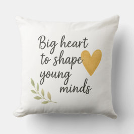 The heart of teaching  kissen