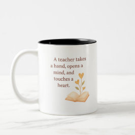 the heart of teaching  zweifarbige tasse