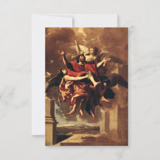 The Heavenly Vision of Saint Paul Holy Card Dankeskarte