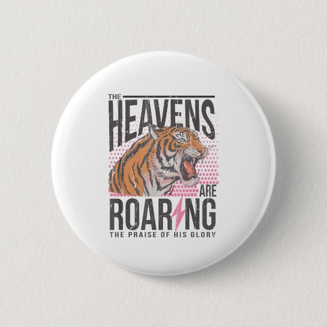 The Heavens Are Roaring, Psalm 19_1 Bible Verse  Button (Vorderseite)