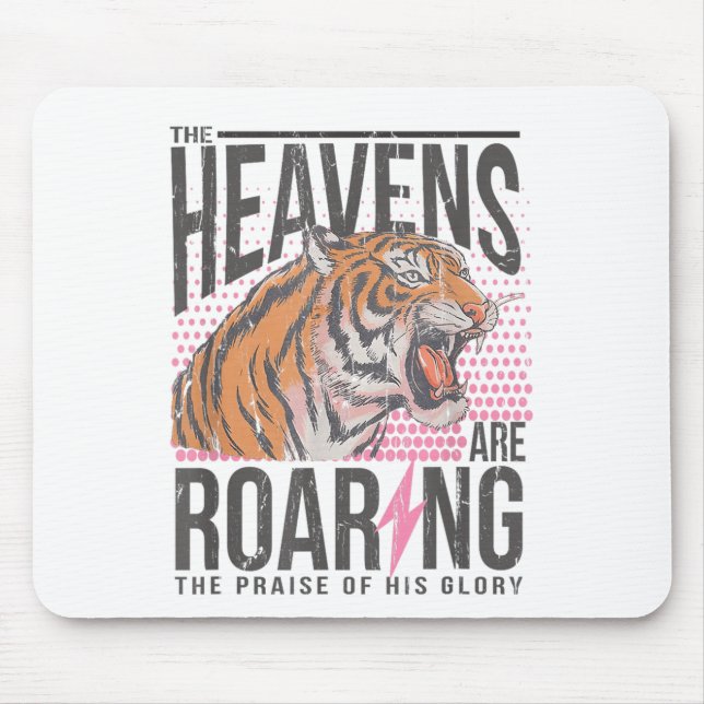 The Heavens Are Roaring, Psalm 19_1 Bible Verse  Mousepad (Vorne)
