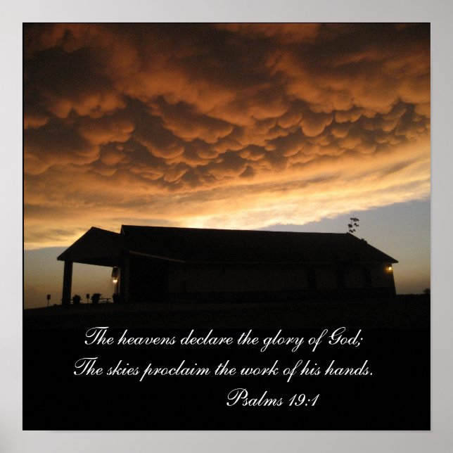 The heavens declare the glory of God;... Poster (Vorne)