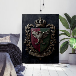  The Heraldic Crest Chateaucore Victorian Medieval Poster