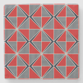 The Hetman’s Shield: Crimson & Slate Geometric Steinuntersetzer