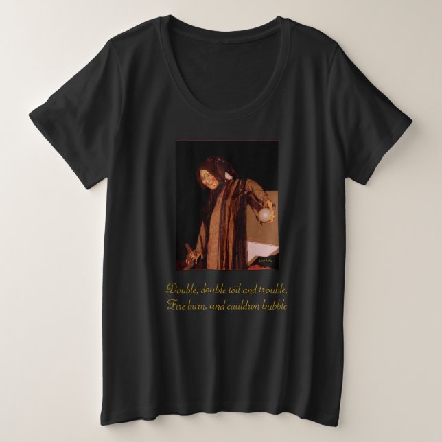 "The Hexe" Ladys" Plus-T - Shirt (Design vorne)