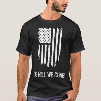 The Hill We Climb erschütterte US-Flagge T-Shirt