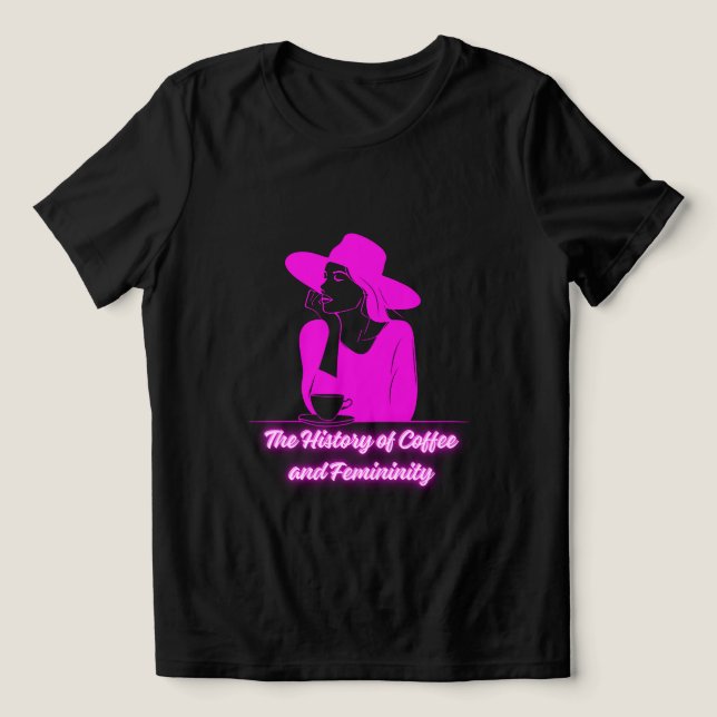 The History of Coffee and Feminity Tri-Blend Shirt (Design Vorderseite)