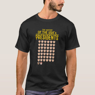 The History of the USA's Präsidenten T Shirt