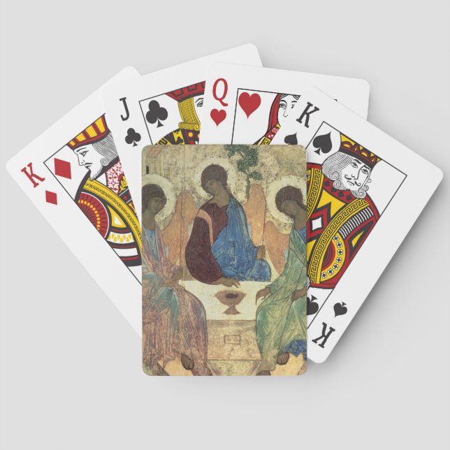 The Holy Trinity, 1420s (tempera on panel) Spielkarten (Rückseite)