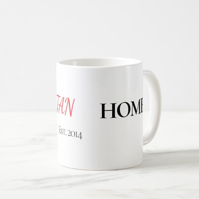 The Home Personalized Mug Kaffeetasse (VorderseiteRechts)