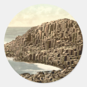 The Honeycombs, Giant's Causeway, County Antrim Runder Aufkleber