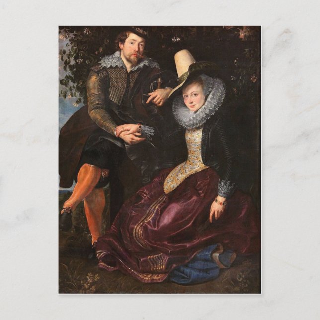 The Honeysuckle Bower von Peter Paul Rubens Postca Postkarte (Vorderseite)