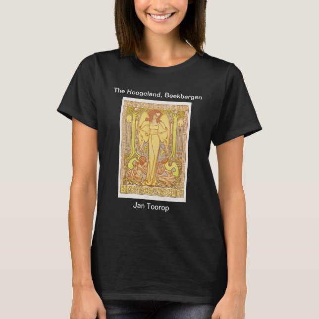 The Hoogeland, Beekbergen (1896) Jan Toorop Black T-Shirt (Vorderseite)