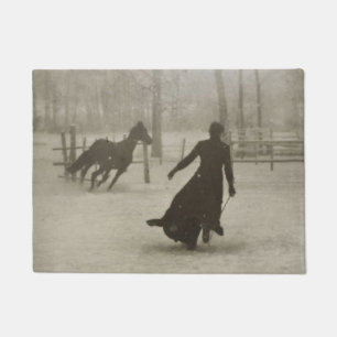 The Horse Trainer By Felix Thiollier 1899 Fußmatte