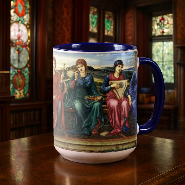The Hours by Pre-Raphaelite Edward Burne-Jones Tasse (Von Creator hochgeladen)