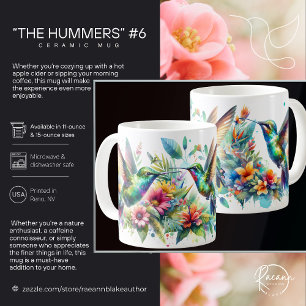 "The Hummers" #6 Kolibris Keramikbecher Kaffeetasse