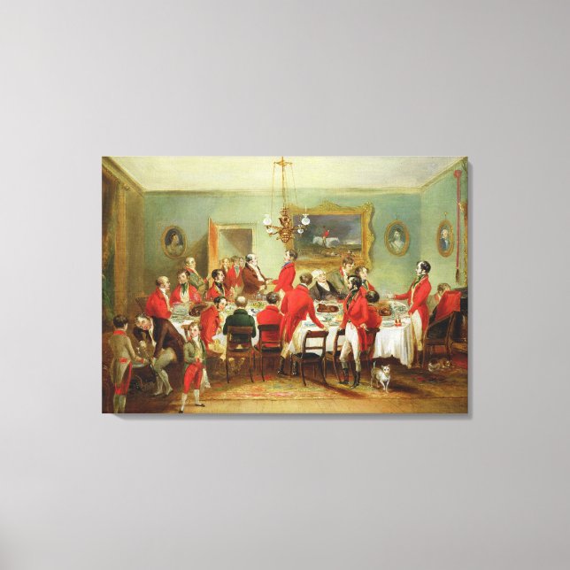The Hunt Breakfast, Bachelor's Hall, 1836 (Öl auf Leinwanddruck (Vorderseite)