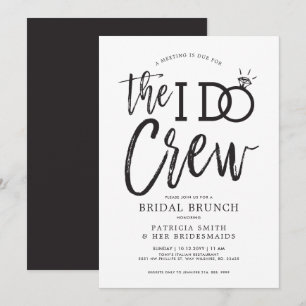 The I Do Crew Hochzeitsbrunch-Party Einladung