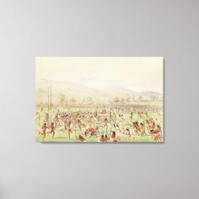 The Indian Ball Game, c.1832 Leinwanddruck (Vorderseite)