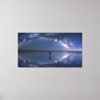 the Infinite Mirror - Salar de Uyuni Milky Way Leinwanddruck