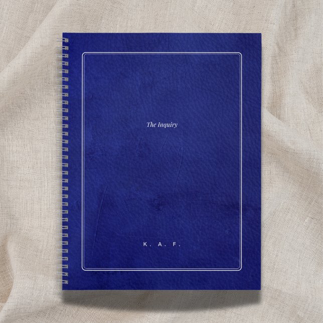 The Inquiry | Indigo Leather & Silver Graduation  Notizbuch (Von Creator hochgeladen)