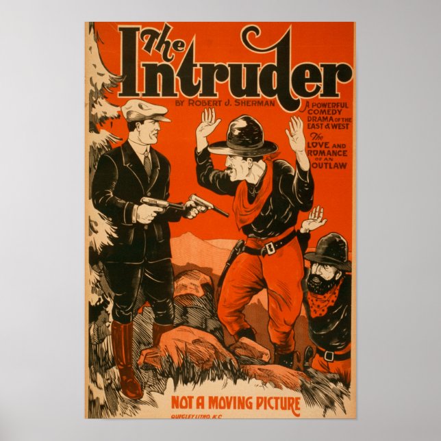 The Intruder - Western Cowboy Comedy Theatrie Poster (Vorne)