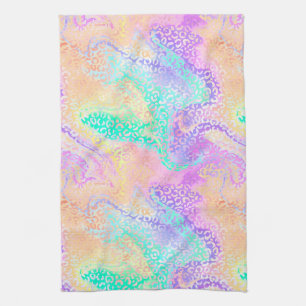 The Iridescent Leopard Series Design 3 Geschirrtuch