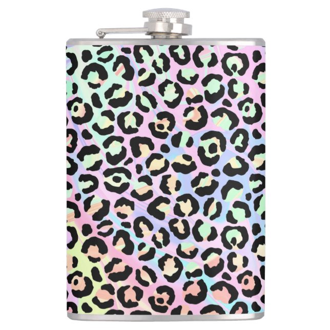 The Iridescent Leopard Series Design 5 Flachmann (Vorderseite)