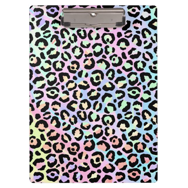 The Iridescent Leopard Series Design 5 Klemmbrett (Vorderseite)