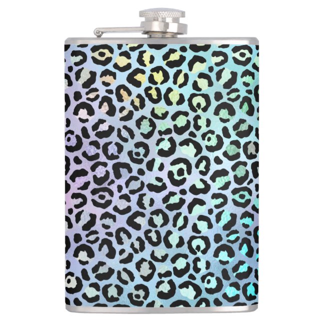 The Iridescent Leopard Series Design 8 Flachmann (Vorderseite)