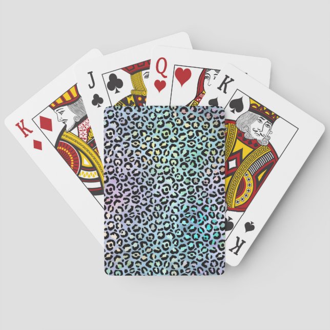 The Iridescent Leopard Series Design 8 Spielkarten (Rückseite)
