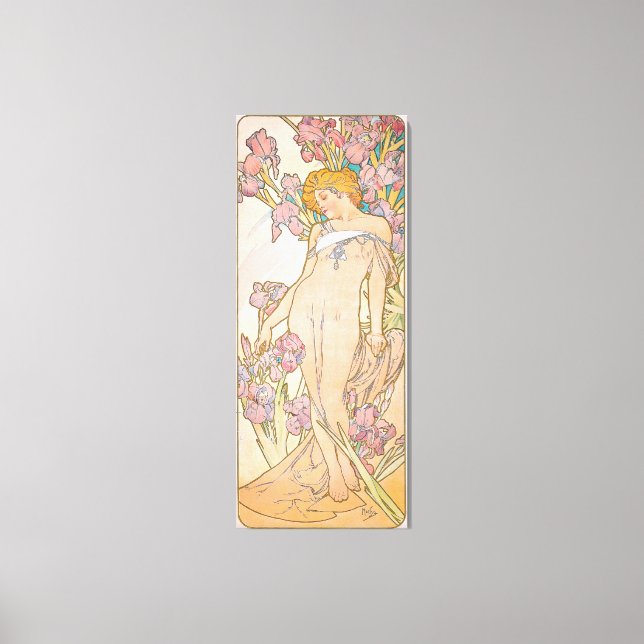 The Iris (1897) von Alphonse Mucha Leinwanddruck (Vorderseite)