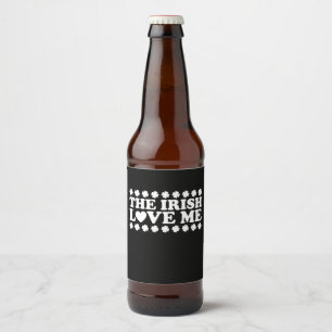 The Irish Liebe Me Kleeblatt St Patrick's Day Retr Bierflaschenetikett