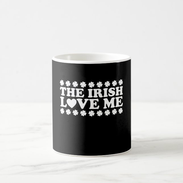 The Irish Liebe Me Kleeblatt St Patrick's Day Retr Kaffeetasse (Mittel)