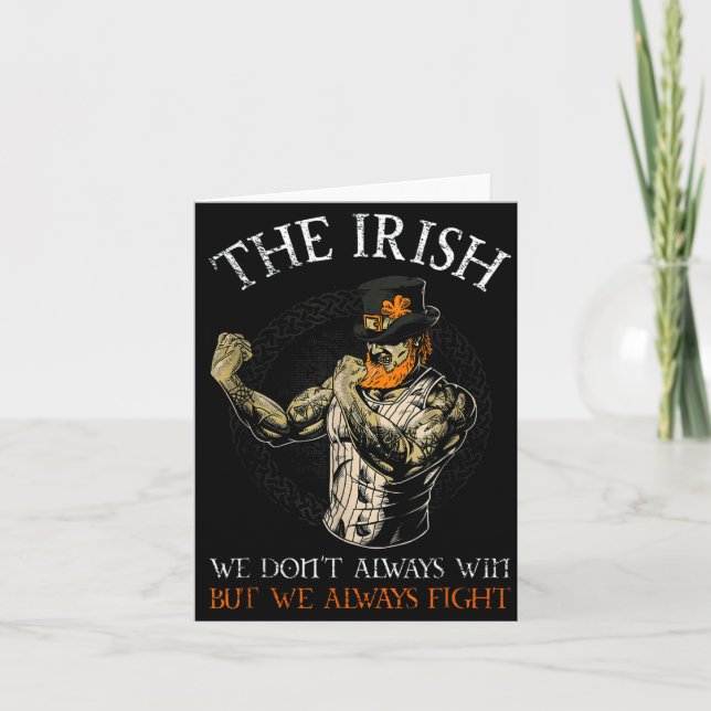 The Irish We Don't Always Win But We Always Fight  Karte (Vorderseite)