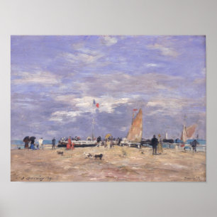 The Jetty in Deauville, 1869 Poster