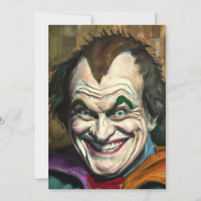 The Joker Einladung (Vorderseite)