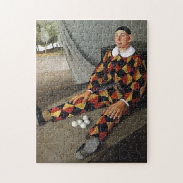The Juggler at the Circus (von Antonio Donghi) (Vertikal)