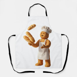 The Juggling Baker Mascot with Baguettes Schürze
