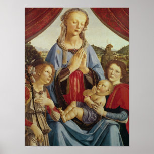 The Jungfrau and Child with Two Angels, c.1470s Poster