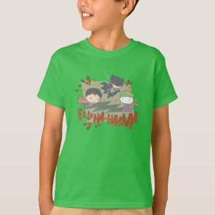 The Justice League Chibi Holiday Cookie Chase T-Shirt